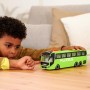 Dickie Toys 203744015 Autobus Man Lion's Coach FlixBus Verde 27cm Autocar con funzione di sterzo