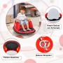 Giostrina Autoscontro Elettrico HW333 per Bambini Bumpercar 12V Girevole a 360° con Telecomando Cintura di Sicurezza Luci a Led