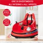 Autoscontro Elettrico per Bambini YJ6055 Supercar 12V Girevole a 360° con Telecomando Cintura di Sicurezza a 5 punti Luci a Led