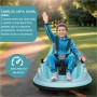 Autoscontro Elettrico per Bambini 12V Girevole 360° con Telecomando, Cintura di Sicurezza, Luci LED e Musica