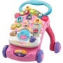 VTech 505659 Super Primi Passi Parlante 2in1 Rosa con Sensore di Movimento e Sistema Frenante con Animali e Numeri