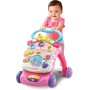 VTech 505659 Super Primi Passi Parlante 2in1 Rosa con Sensore di Movimento e Sistema Frenante con Animali e Numeri