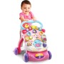 VTech 505659 Super Primi Passi Parlante 2in1 Rosa con Sensore di Movimento e Sistema Frenante con Animali e Numeri