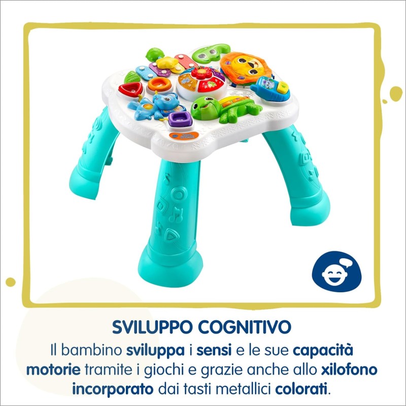 Vtech Tavolo Delle Attività Play & Learn - Giocattolo Educativo Con Luci, Suoni E Musica Per Bambini 6 Mesi-3 Anni