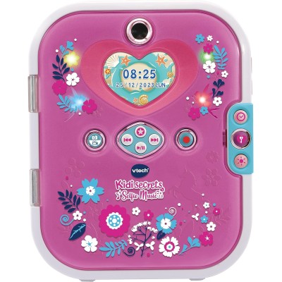 VTech 541907 KidiSecrets Selfie Music 2.0 Diario Segreto Interattivo con Doppia Fotocamera MP3 Schermo a Colori e Tastiera