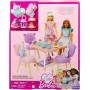 Mattel HMM65 Barbie Servizio da tè con carrello con ruote girevoli e tanti accessori