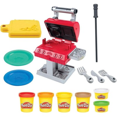 Hasbro F0652 Play-Doh Kitchen Creations Barbecue con 6 Colori e 7 Accessori