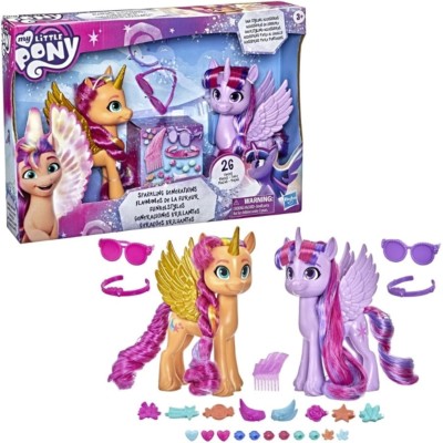 Hasbro F3331 My Little Pony Una Nuova Generazione Sunny Starscout & Twilight Sparkle con 26 accessori