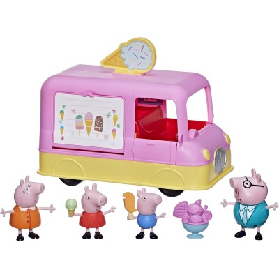 Hasbro F5172 Peppa Pig Camion Gelato con Figure della famiglia Pig