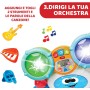 Chicco 098201 Rocky la Batteria Strumento Musicale con 3 Modalità Luci e Musica 1-4 Anni