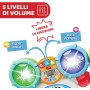 Chicco 098201 Rocky la Batteria Strumento Musicale con 3 Modalità Luci e Musica 1-4 Anni