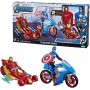 Hasbro F3532 Marvel Avengers Titan Hero Iron Man e Captain America con Veicolo Rolling Rescue