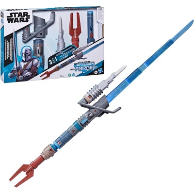 Hasbro F8384 Star Wars Lightsaber Forge Master Set del Mandaloriano Spada Laser Elettronica