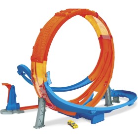 Mattel HCB00 Hot Wheels Pista Schianti Acrobatici del Loop Gigante con Lanciatore e macchinina in Scala 1:64 Mattel HCB00 Hot Wheels Pista Schianti Acrobatici del Loop Gigante con Lanciatore e macchinina in Scala 1:64