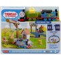 Mattel HTN34 Il Trenino Thomas Pista Avventure a Colori con locomotiva Thomas a pile e Vagone Combina Guai