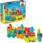 Mattel DXH35 MEGA Bloks - impara con il trenino con blocchi per costruire e imparare l'alfabeto