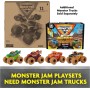 SpinMaster 6060879 Monster Jam Monster Garage con Monster Truck 1:64 Grave Digger