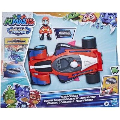 Hasbro F5206 PJ Masks Flash Cruiser auto trasformabile con luci e suoni con minifigura