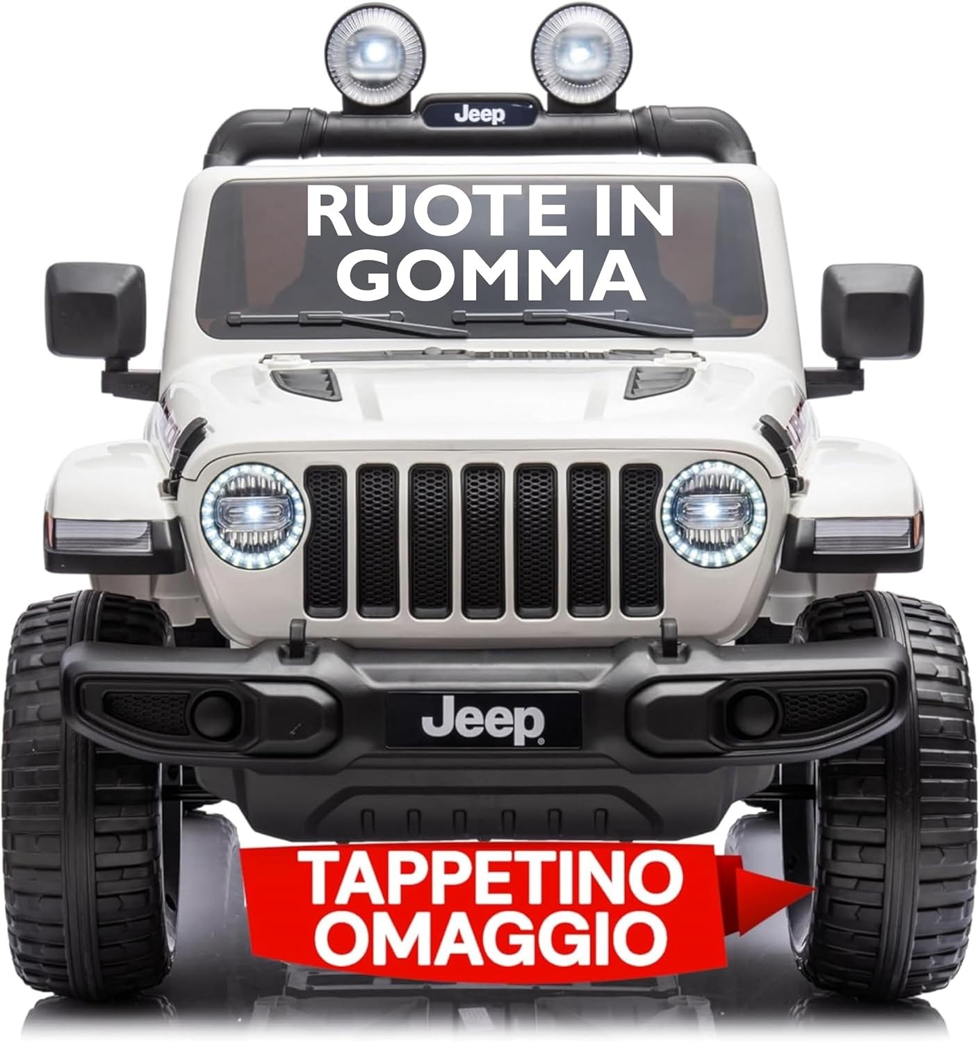 Auto Elettrica Macchina per Bambini 2 Posti Jeep Wrangler Rubicon 12V Fuoristrad - Foto 33 di 61