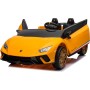 Auto Elettrica Macchina per Bambini 24V Lamborghini Huracan Spyder 2 Posti con Sedile in Pelle e Ruote in Gomma