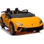 Auto Elettrica Macchina per Bambini 24V Lamborghini Huracan Spyder 2 Posti con Sedile in Pelle e Ruote in Gomma