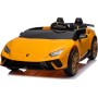 Auto Elettrica Macchina per Bambini 24V Lamborghini Huracan Spyder 2 Posti con Sedile in Pelle e Ruote in Gomma