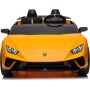 Auto Elettrica Macchina per Bambini 24V Lamborghini Huracan Spyder 2 Posti con Sedile in Pelle e Ruote in Gomma