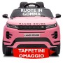 Auto Elettrica Macchina per Bambini 12V Range Rover Evoque con Ruote in Gomma e Tappetini Omaggio