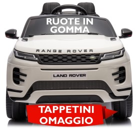 Auto Elettrica Macchina per Bambini 12V Range Rover Evoque con Ruote in Gomma e Tappetini Omaggio Auto Elettrica Macchina per Bambini 12V Range Rover Evoque con Ruote in Gomma e Tappetini Omaggio