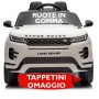 Auto Elettrica Macchina per Bambini 12V Range Rover Evoque con Ruote in Gomma e Tappetini Omaggio