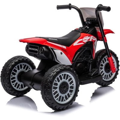 Moto Elettrica per bambini Trimoto Mini Cross Honda CRF450L - Mini Moto Triciclo 6 Volt con 3 Ruote e Suoni integrati