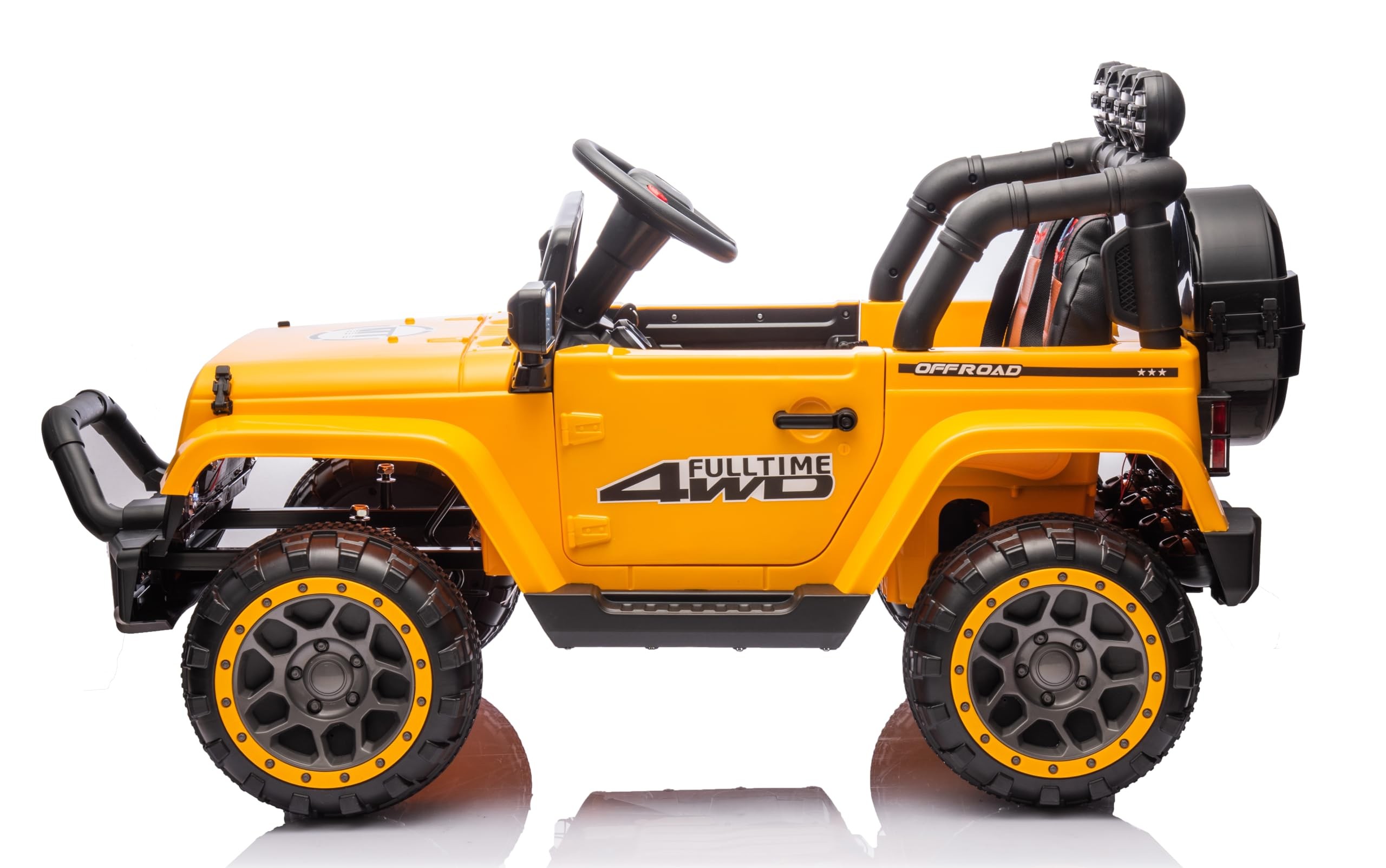 Auto Elettrica Macchina per Bambini Fuoristrada Off-Road con Sedile in Pelle e T - Foto 75 di 90