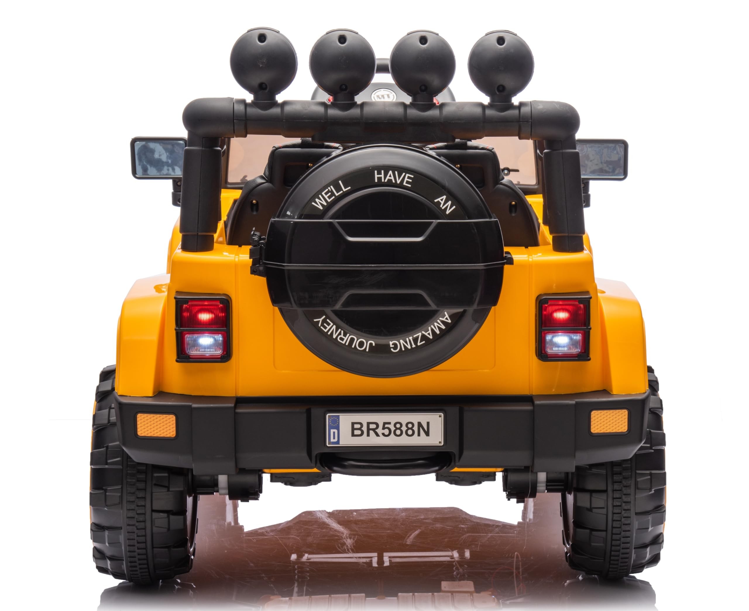 Auto Elettrica Macchina per Bambini Fuoristrada Off-Road con Sedile in Pelle e T - Foto 77 di 90