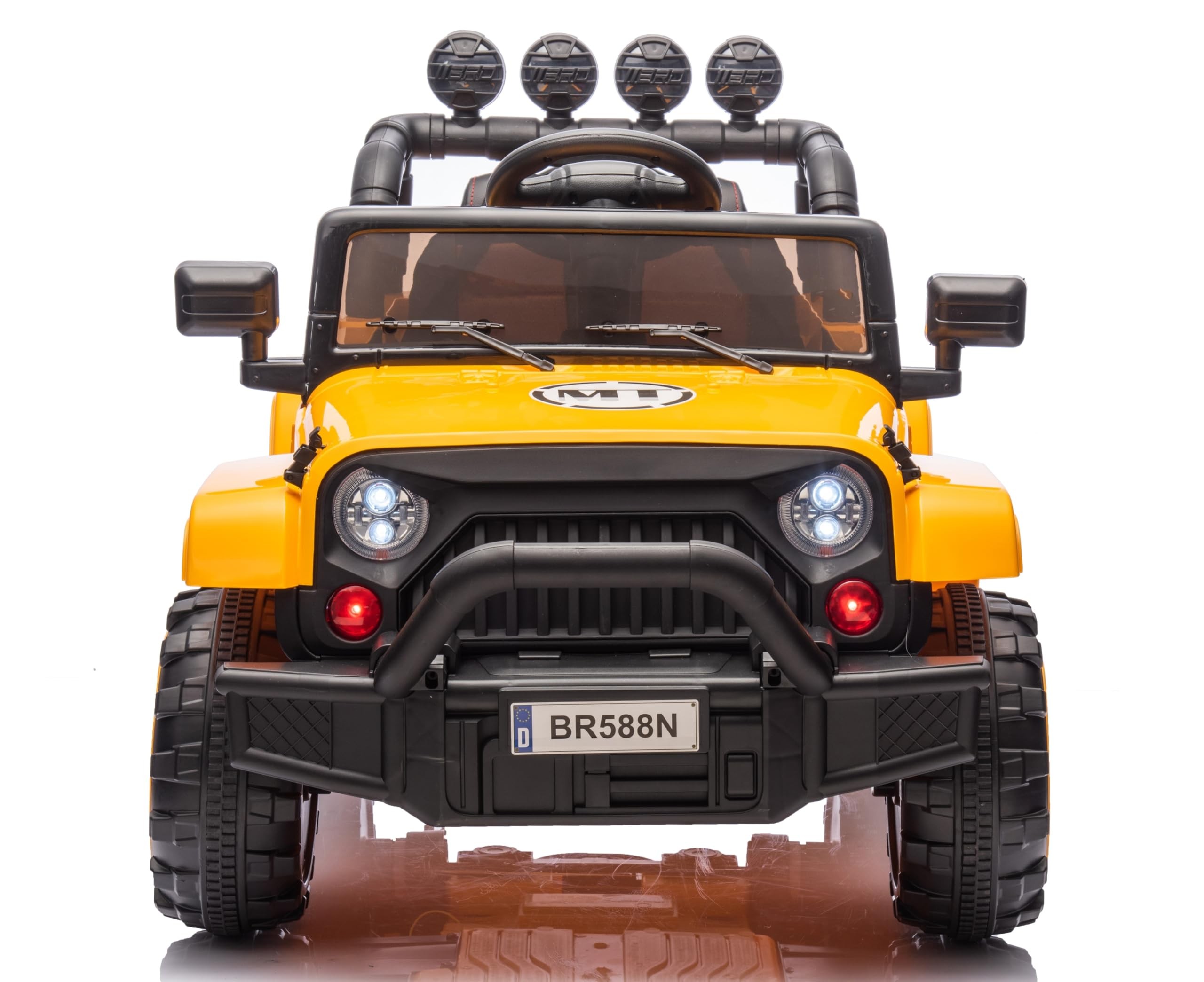 Auto Elettrica Macchina per Bambini Fuoristrada Off-Road con Sedile in Pelle e T - Foto 74 di 90