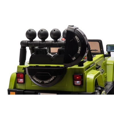 Auto Elettrica Macchina per Bambini Fuoristrada Off-Road con Sedile in Pelle e Telecomando 12V Full Optional