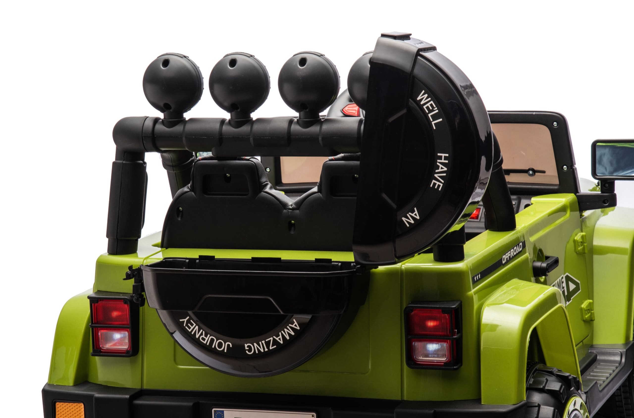 Auto Elettrica Macchina per Bambini Fuoristrada Off-Road con Sedile in Pelle e T - Foto 90 di 90