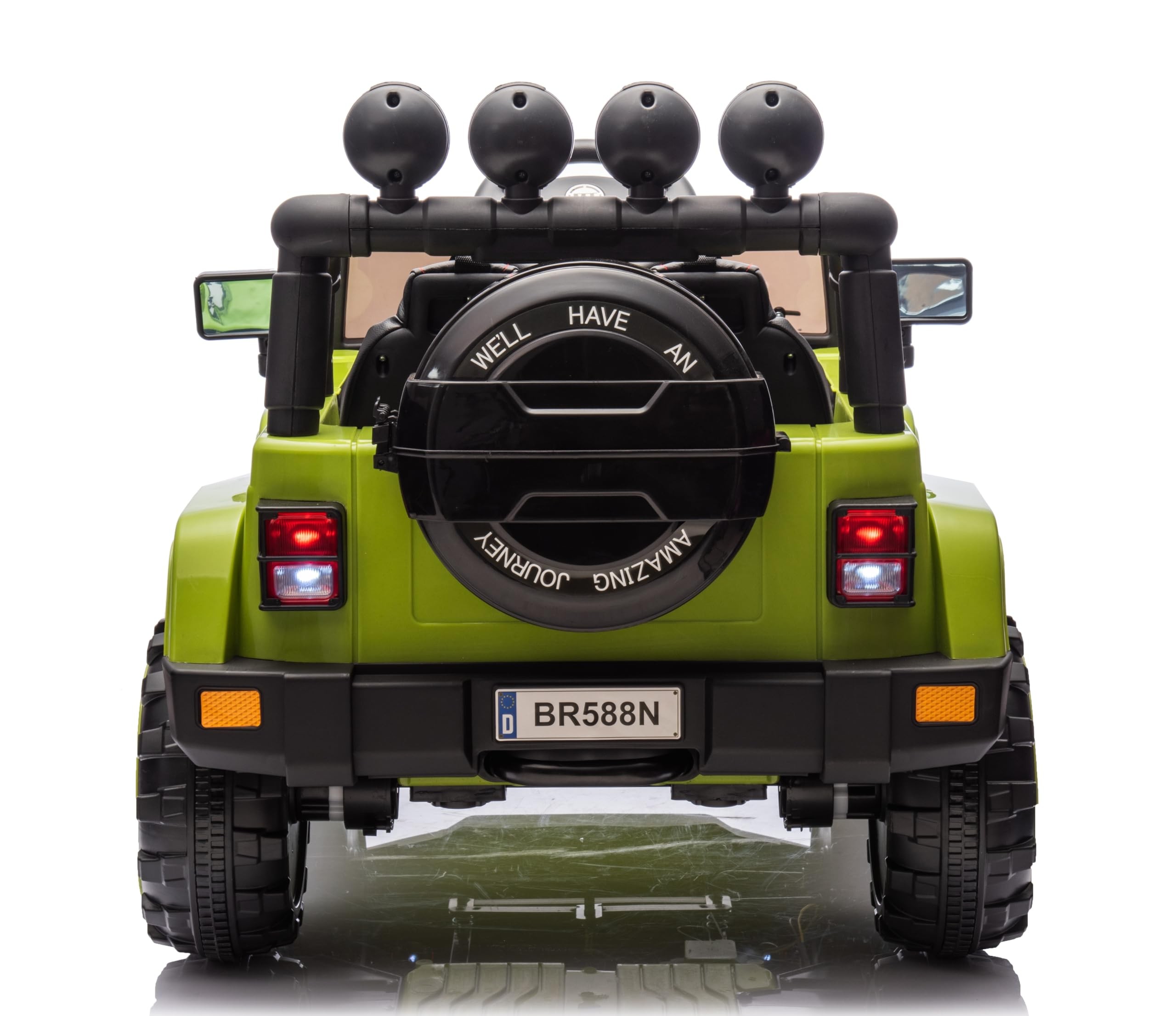 Auto Elettrica Macchina per Bambini Fuoristrada Off-Road con Sedile in Pelle e T - Foto 86 di 90