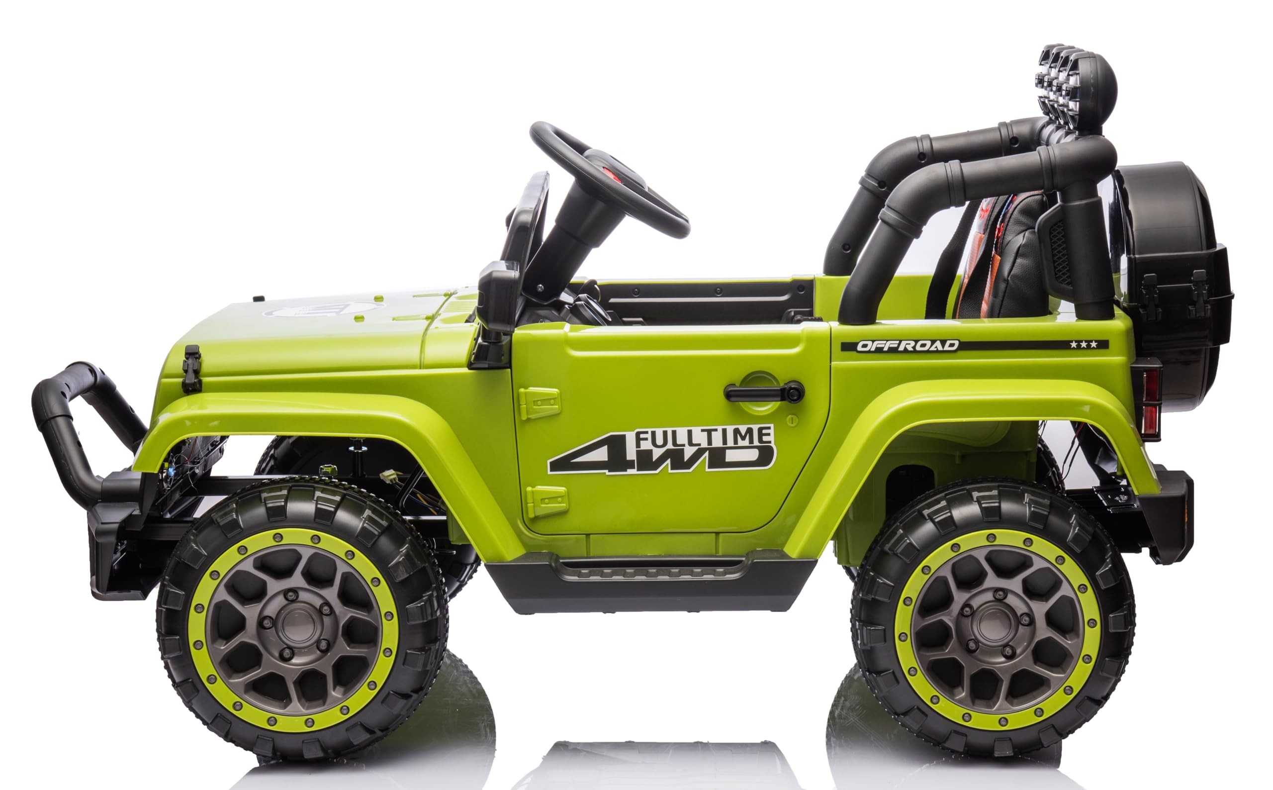 Auto Elettrica Macchina per Bambini Fuoristrada Off-Road con Sedile in Pelle e T - Foto 84 di 90