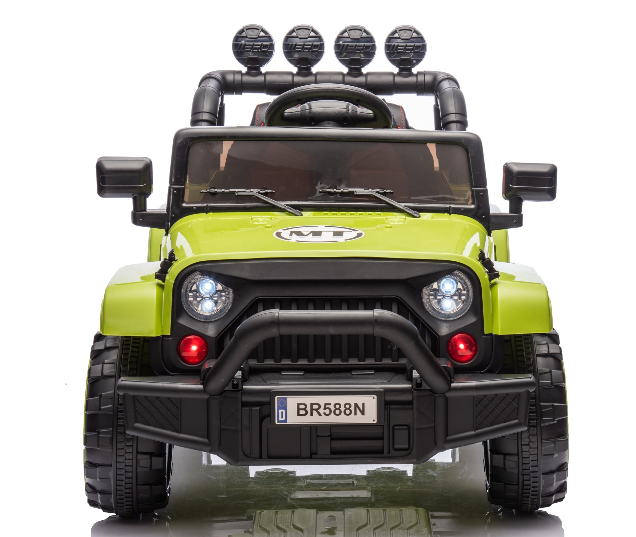 Auto Elettrica Macchina per Bambini Fuoristrada Off-Road con Sedile in Pelle e T - Foto 83 di 90