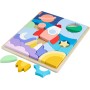 Fisher-Price HXY42 Puzzle dello Spazio in Legno con 42 Blocchi impilabili 3+ Anni