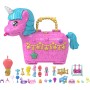 Mattel HYD96 Polly Pocket Festa Unicorno con 2 Minifigure e Cuccioli e 25+ Accessori