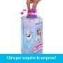 Mattel HTG25 Disney Frozen Elsa Spin & Reveal bambola con 11 sorprese da scoprire