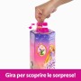 Mattel HTV86 Disney Princess Rapunzel Spin & Reveal bambola con 11 sorprese da scoprire