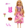 Mattel HTV86 Disney Princess Rapunzel Spin & Reveal bambola con 11 sorprese da scoprire