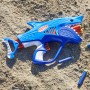 Hasbro F8645 Nerf Junior Wild Sharkfire, blaster a dardi facile da usare