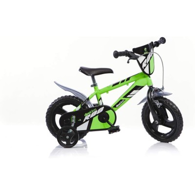 Dino Bikes 412UL-R88 Bicicletta 12 Pollici bambini e ragazzi verde/nero