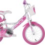 Dino Bikes 144RN Bicicletta 14" Little Hearts Rosa/Bianco