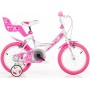 Dino Bikes 164RN Bici Little Heart 16 Pollici Bambina Bianco Rosa