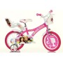 DINO BIKES 614G-02BA bicicletta da bambina Barbie 14" adatta a bambine di altezza tra 95 e 115cm