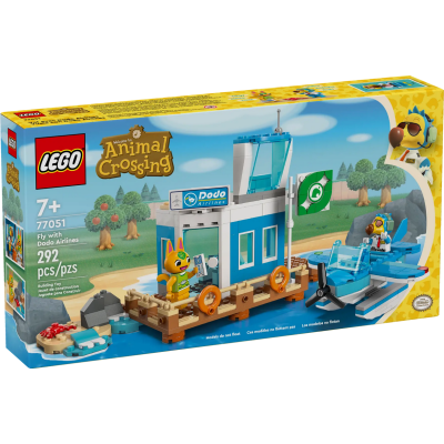 LEGO Animal Crossing 77051 In Volo con la Dodo Airlines Aeroporto e Aereo con 2 minifigure